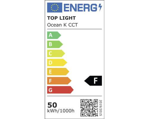 Etichetă energetică pentru corpul de iluminat Top Light Ocean K CCT