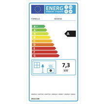 Etichetă energetică pentru Fornello Modena cu clasa de eficiență energetică A și 7,3 kilowați