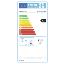 Etichetă energetică cu clasa de eficiență energetică A și 7,0 kilowați