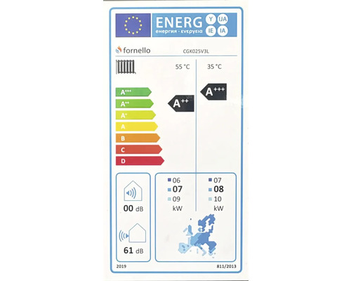 Etichetă energetică Fornello CGK025V3L