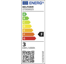 Etichetă energetică a mărcii Belform cu clasa de eficiență energetică F