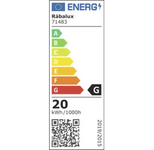 Plafonieră cu LED integrat Rabalux Norael 20W 1410 lumeni 3000K, neagră