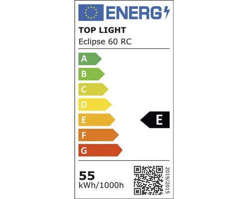 Plafonieră cu LED integrat Top Light Eclipse 60B RC 55 W 5500 lumeni, 3000-6500 K, Ø60 cm, albă