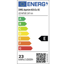 Etichetă energetică pentru Juwel Aquarium LED Nature 1047 mm, clasa de eficiență energetică E