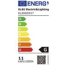 Etichetă energetică ELBI Electric&Lighting, clasa de eficiență energetică G