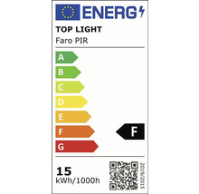 Proiector LED exterior Faro C 15W 1100 lumeni IP65, senzor de mișcare, lumină neutră