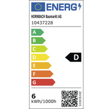 Bec LED variabil Flair E27 5,5W 806 lumeni, glob clar lumânare, lumină caldă