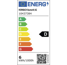 Bec LED variabil Flair E14 5,5W 806 lumeni, glob clar lumânare rotită, lumină caldă