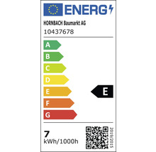 Bec LED variabil Flair E27 7W 806 lumeni, glob clar G80, lumină caldă