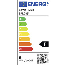 Etichetă energetică Savini Due SPR205, clasa de eficiență energetică F