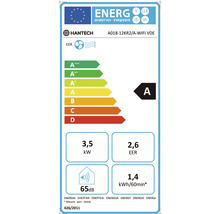 Etichetă energetică pentru aparat de aer condiționat cu clasa de eficiență energetică A