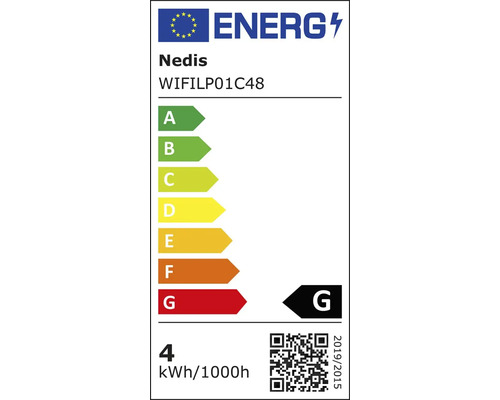 Etichetă energetică pentru Nedis WIFILP01C48