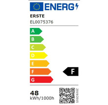 Etichetă energetică cu clasa de eficiență energetică F
