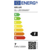 Etichetă energetică GELUX GL-LED3E6007 cu marcajul F