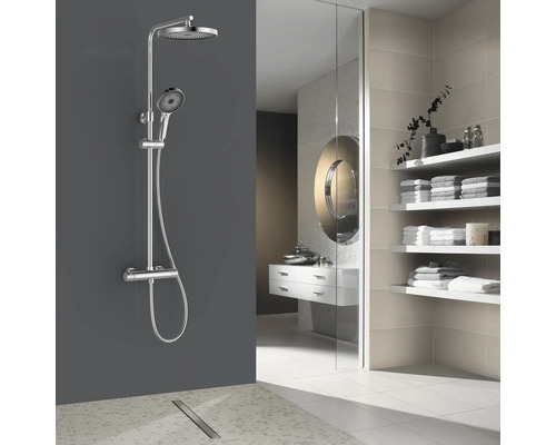 Pălărie de duș form&style KUDA, Ø26 cm crom | HORNBACH