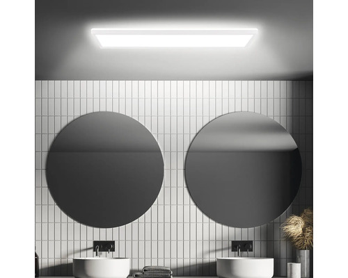 Panou cu LED integrat Briloner 22W 3000 lumeni, montaj aplicat, alb, lumină neutră Panou cu LED integrat Briloner 22W 3000 lumeni, montaj aplicat, alb, lumină neutră