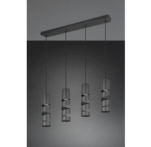 Lampa suspendată cu patru becuri și design înfășurat