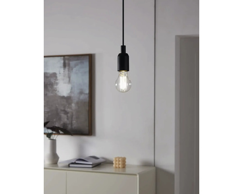 Lumină suspendată cu bec în interior