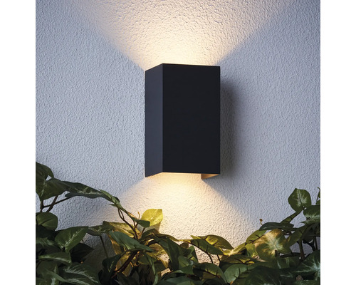 Lămpi de perete negre pentru exterior cu efect de lumină