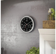 Ceas de perete cu termometru și higrometru pentru afișarea temperaturii și umidității