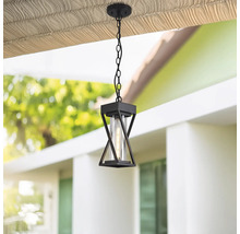 Lampa suspendată cu lanț și design geometric pentru exterior
