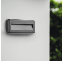 Aplică LED exterior Lunera D 4W, lumină reglabilă, IP65, negru