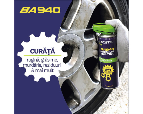 Spray de curățare Bostik BA940 Premium Multiöl pentru curățarea jantelor
