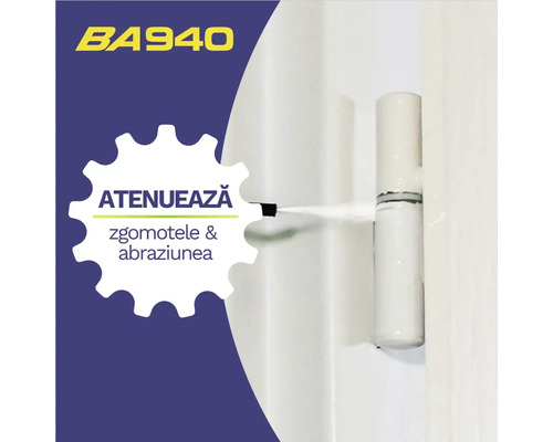 Efectul lubrifiant al unei balamale de ușă pentru reducerea zgomotului