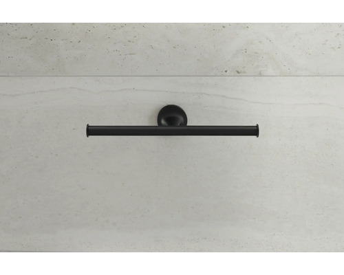 Suport negru pentru prosoape, pentru montare pe perete