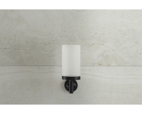 Lampa de perete cu abajur cilindric din sticlă