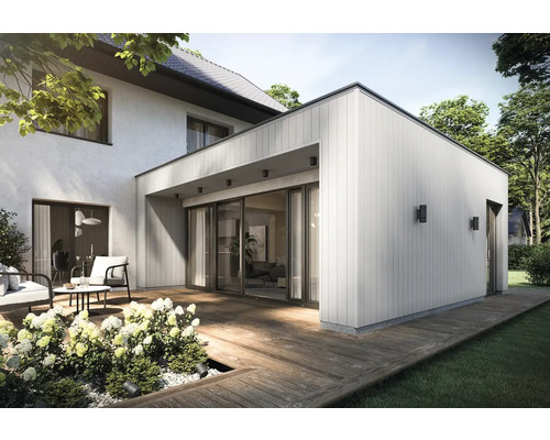 Casă rezidențială modernă cu anexă, terasă și grădină