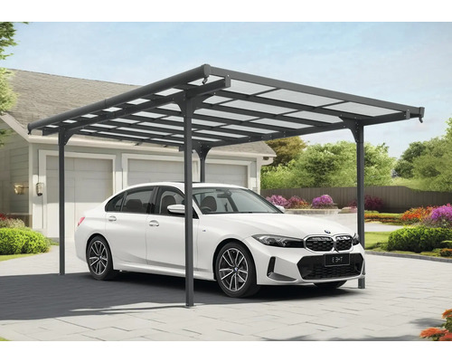 Carport aluminiu 299x496x226 cm antracit