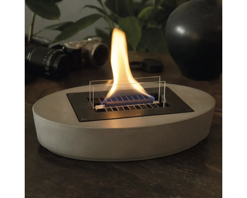 Șemineu decorativ de masă cu flacără pentru interior