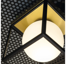 Aplică perete interior Fence E27 max. 1x15W, metal/negru