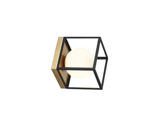 Lumină de perete cu design geometric și bec rotund