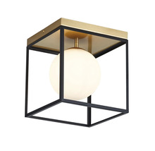 Plafonieră Fence E27 max. 1x15W, metal/negru
