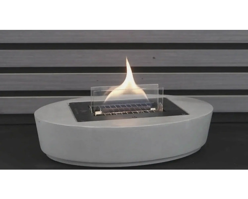 Șemineu decorativ cu etanol cu placă de sticlă