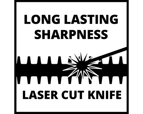 Simbol pentru ascuțire de lungă durată a cuțitului tăiat cu laser