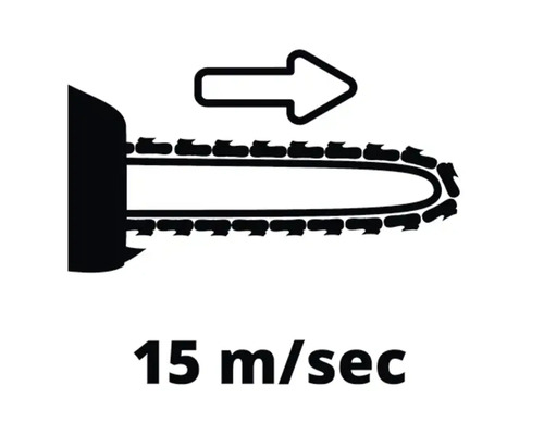 Simbol pentru viteza lanțului de 15 metri pe secundă