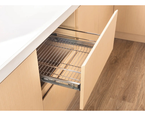 Dulap de bucătărie cu coș de sârmă extractibil