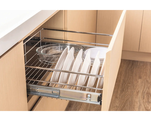 Dulap extractibil cu veselă și vas de sticlă