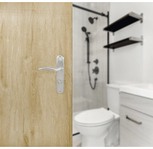 Mânere ușă cu șild Pertura Elin 72/240 mm oțel inoxidabil, pentru ușă baie/toaletă (WC)