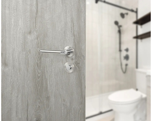 Ușă de baie cu feronerie și încuietoare WC