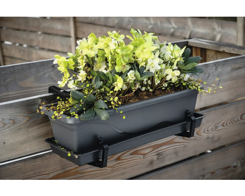 Jardinieră cu flori pentru montare pe gard