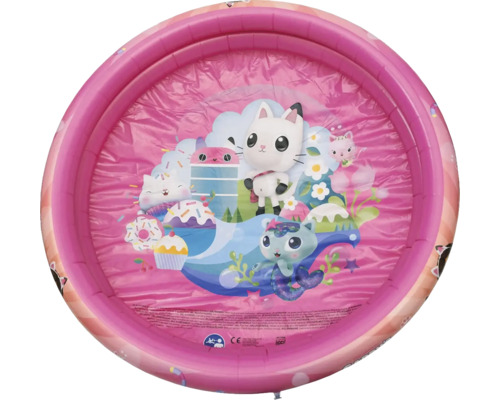 Bazin gonflabil roz pentru copii cu desene animate