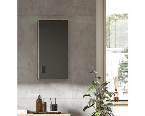 Baie cu dulap suspendat cu oglindă