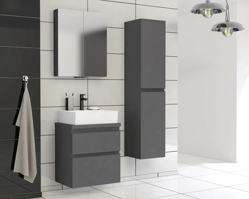 Dulap bază lavoar baie suspendat Jungborn TRENTA 60 cm PAL | HORNBACH