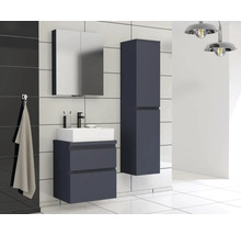 Dulap bază lavoar Jungborn TRENTA, PAL, mâner negru, 60 cm, albastru Marino
