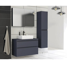 Dulap bază lavoar Jungborn TRENTA, PAL, mâner negru, 100 cm, albastru Marino