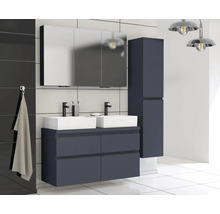 Dulap bază lavoar Jungborn TRENTA, PAL, mâner negru, 120 cm, albastru Marino